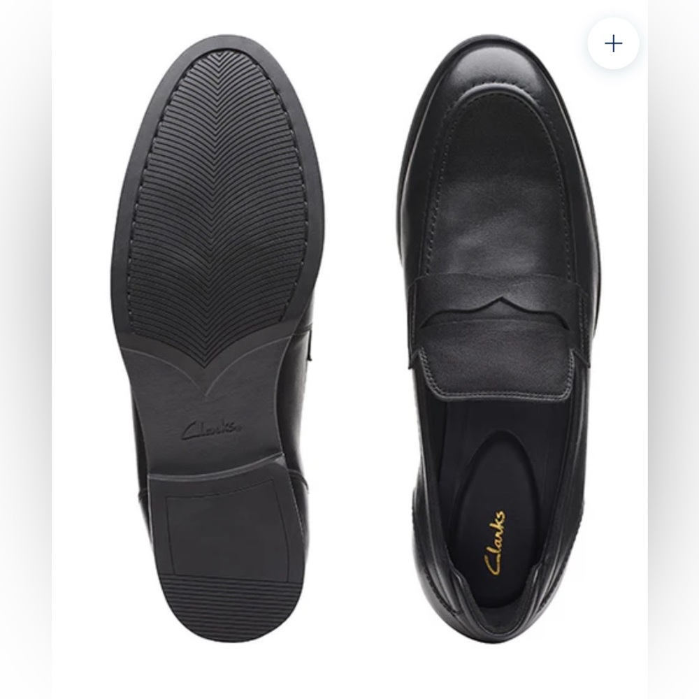 Clark’s men bradish Ease leather loafers‎ size 9